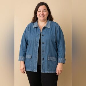 EUC CJ Banks Blue Jean Jacket